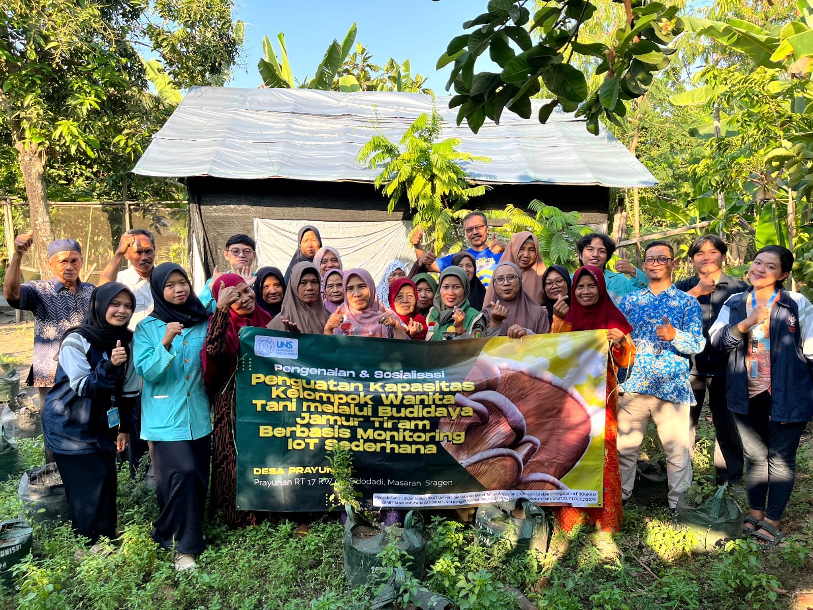 KWT Dukuh Prayunan : Monitoring Kumbung Jamur